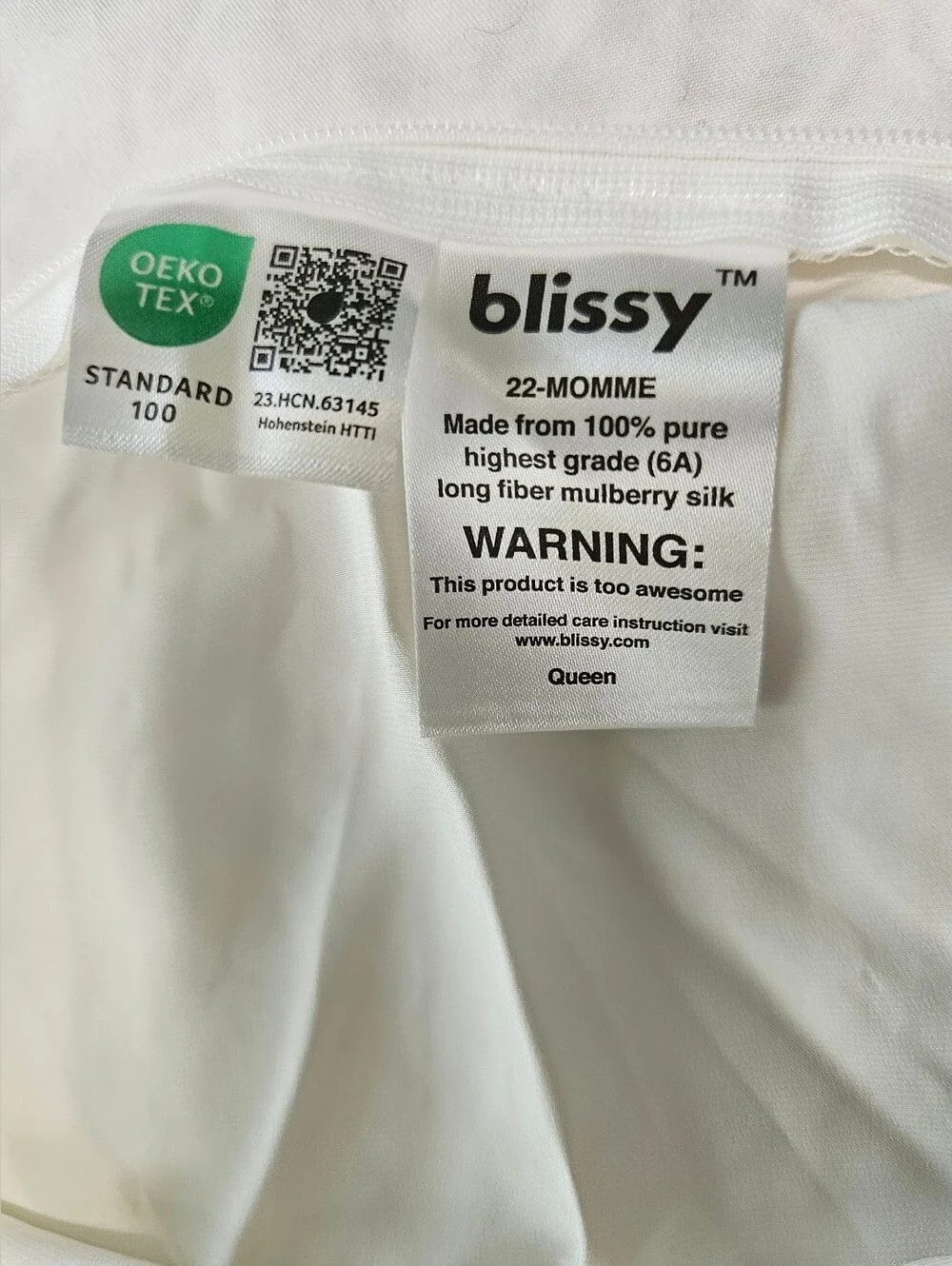 Blissy queen pillowcase standard